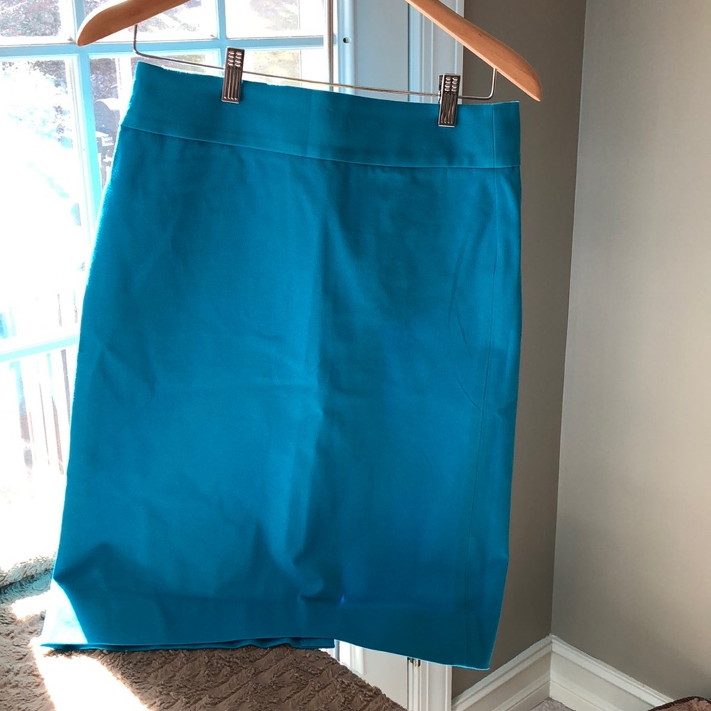 Teal Banana Republic Pencil Skirt